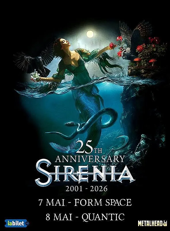 Trupa Sirenia va sustine doua show-uri in Romania, la Cluj-Napoca si la Bucuresti