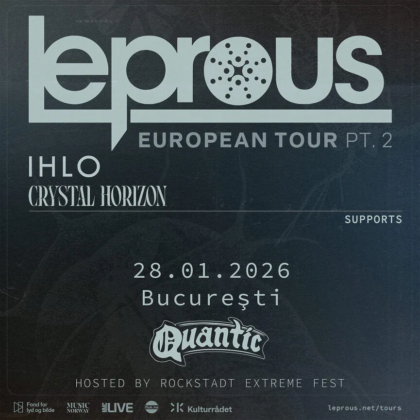 Trupele Ihlo si Crystal Horizon vor deschide concertul Leprous din Quantic