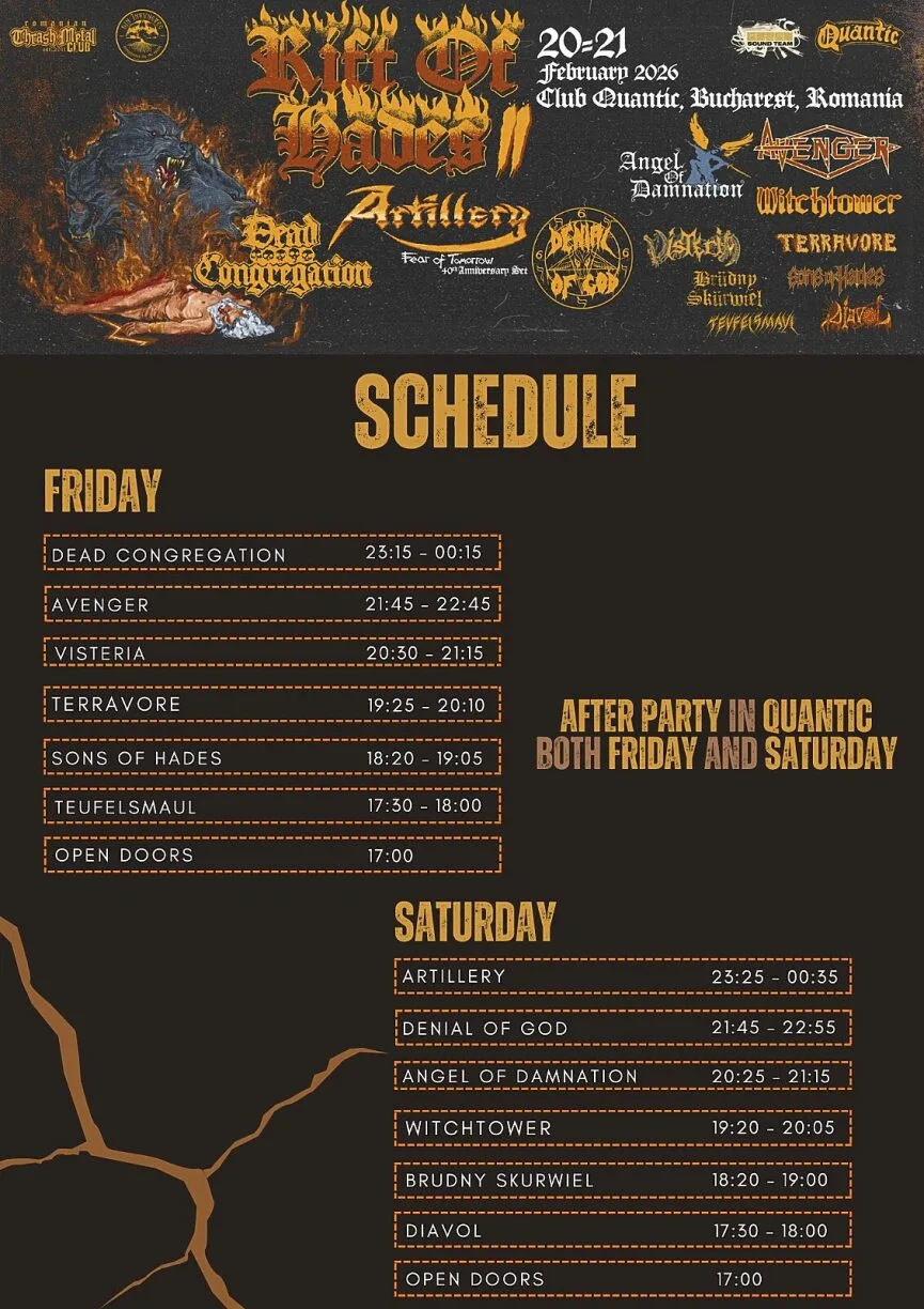 2. Rift of Hades la Quantic, program si detalii