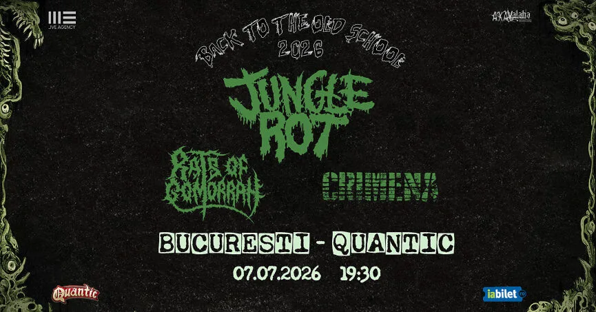 Concert Jungle Rot, Rats Of Gomorrah și Crimena în Club Quantic