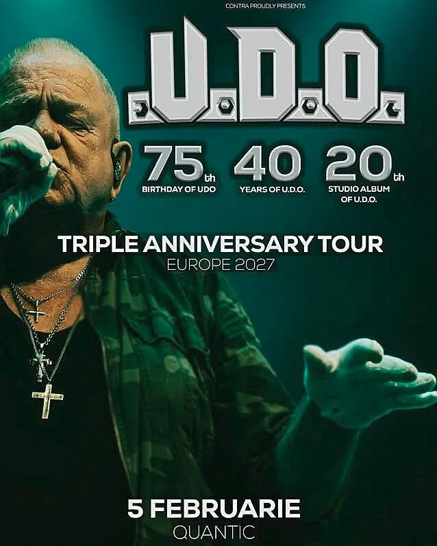 UDO va sustine un concert la Quantic, in cadrul 'Triple Anniversary Tour 2027'
