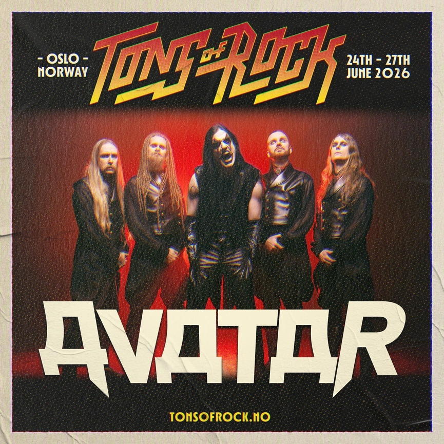 AVATAR anuntati la Tons of Rock 2026