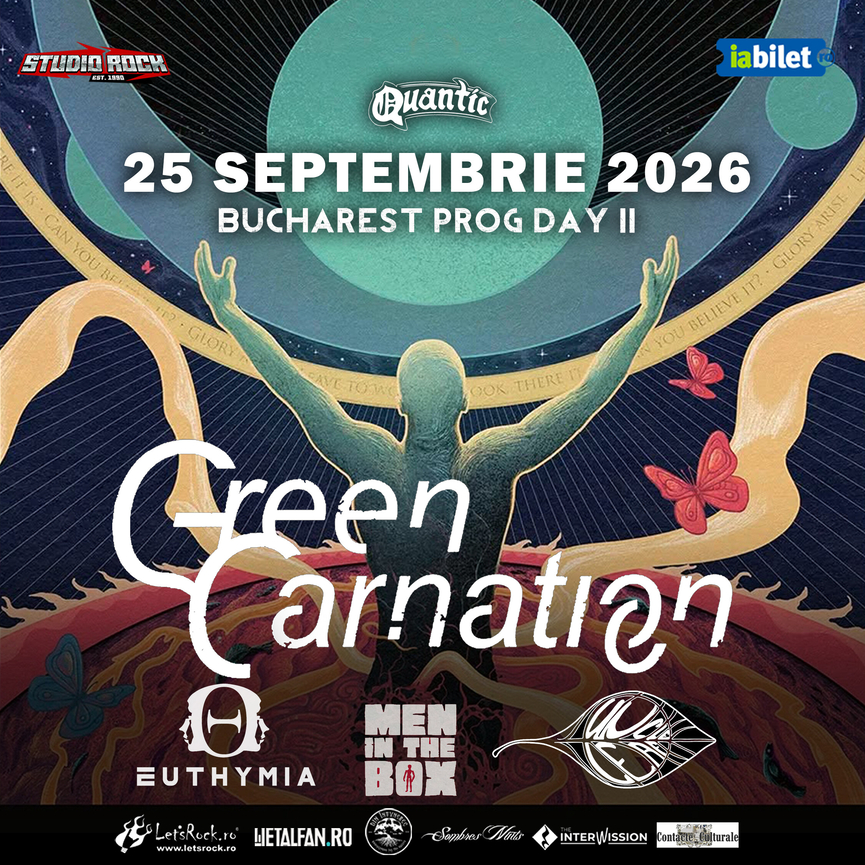 Euthymia, Uncle Leaf si Men in the Box canta alaturi de Green Carnation in Quantic, pe 25 septembrie