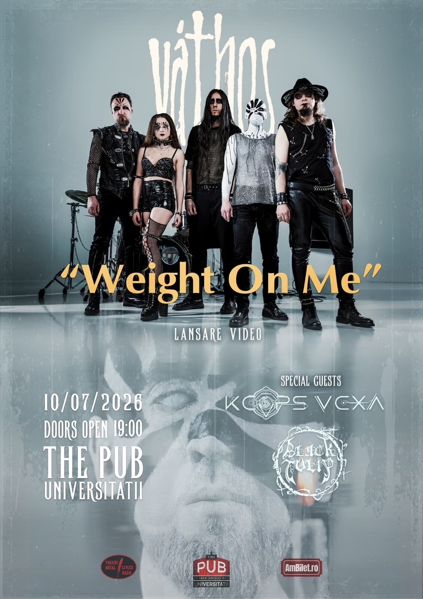 Vathos lanseaza noul single 'Weight on me' in The Pub Universitatii, alaturi de Keops Vexa si Black Tulip