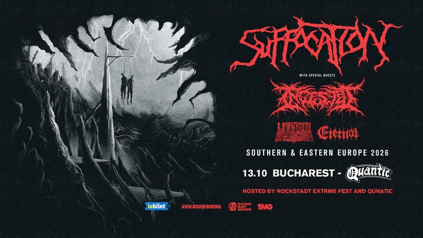 Concert Suffocation, Ingested, Undeath și Eternal la Quantic