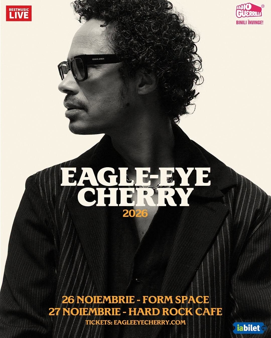 Eagle Eye Cherry va sustine 2 concerte in Romania in 2026