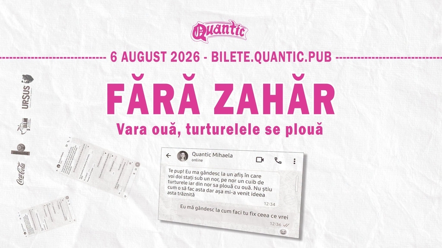 Fără Zahăr - concert de fugărit ploaia la Quantic