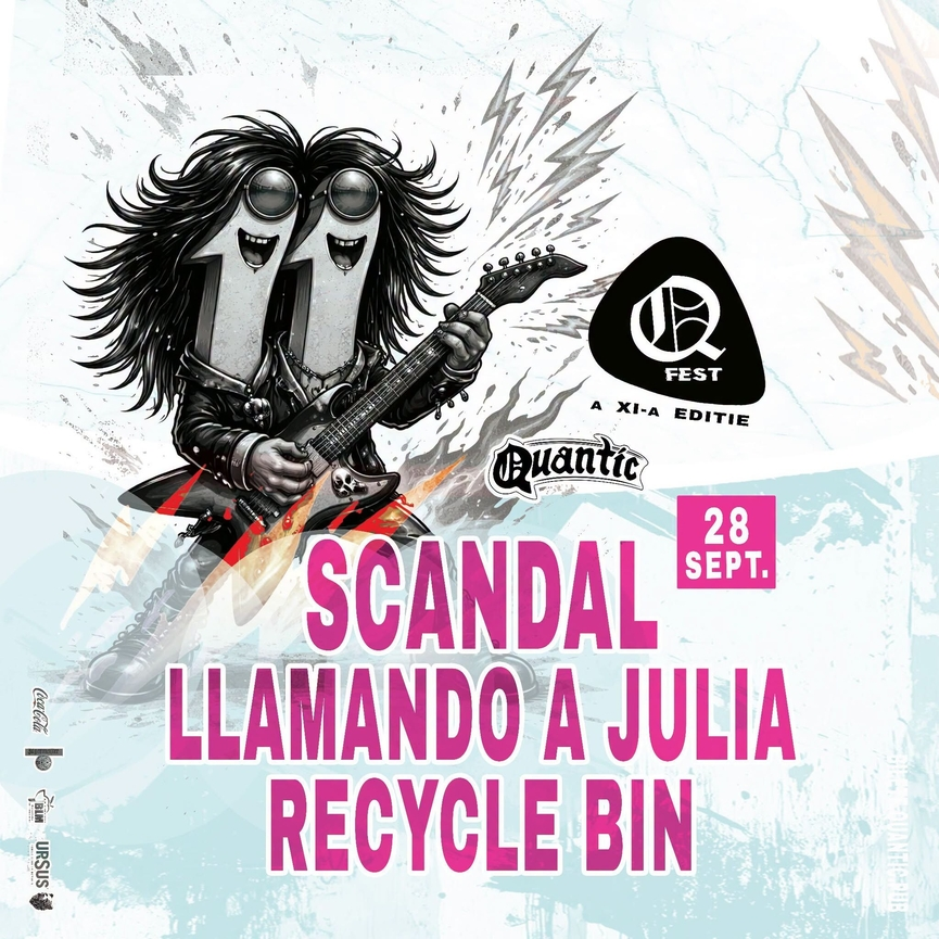 Q FEST ziua V - Concert LLAMANDO A JULIA, Recycle Bin și Scandal în Club Quantic