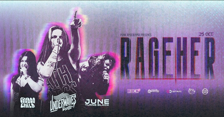 RageHer - Concert Underwaves, June Turns Black si The Voodoo Child in club Quantic