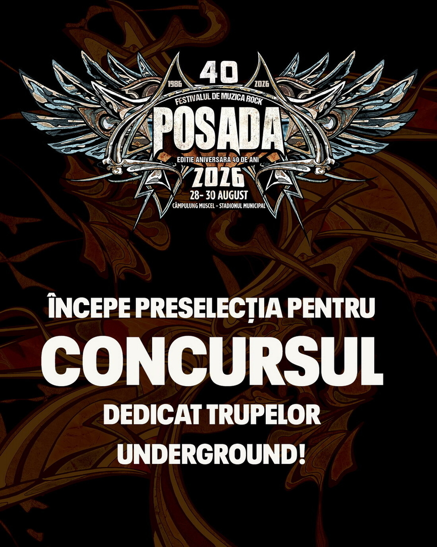 Trupele sunt invitate să se înscrie în preselecția concursului POSADA ROCK FESTIVAL 2026