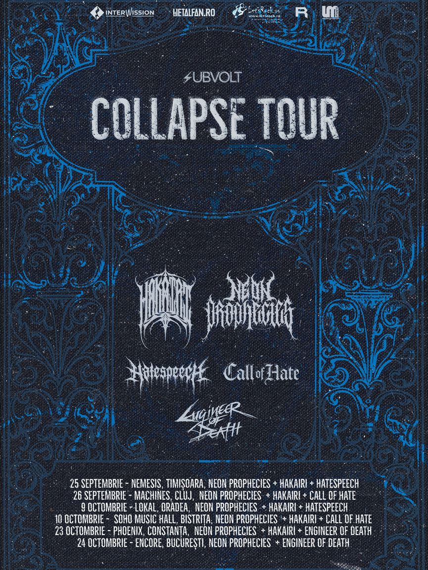 COLLAPSE TOUR - toamnă pe stil core, în șase orașe din România