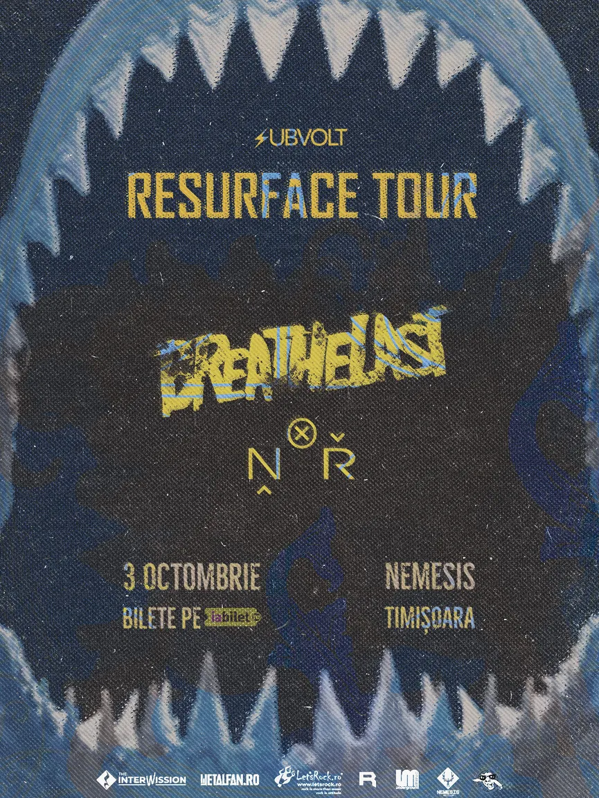 Concert Breathelast și N.O.R. live în Nemesis, Timișoara: program și reguli de acces
