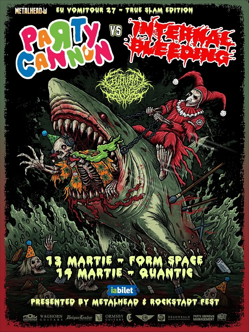 Party Cannon si Internal Bleeding la Cluj-Napoca si la Bucuresti