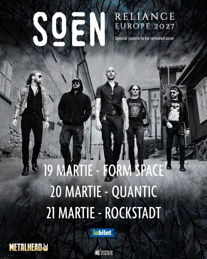SOEN canta la Form Space, Quantic si Rockstadt in perioada 19-21 martie 2027