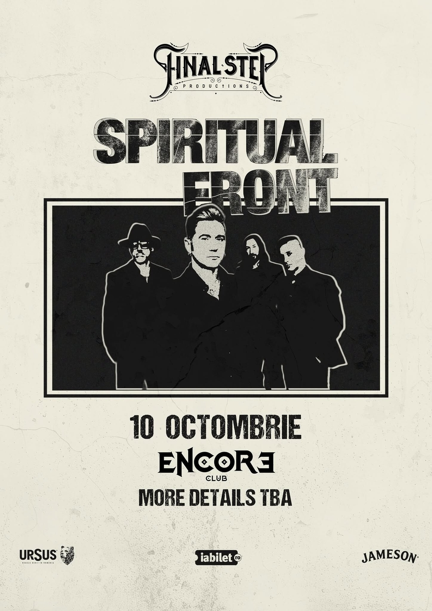 Trupa Spiritual Front va canta in club Encore din Bucuresti