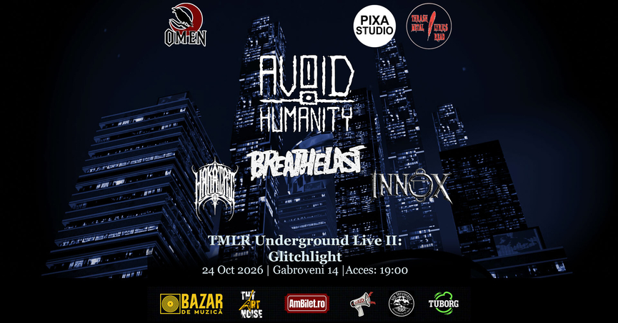 TMLR Underground Live revine cu Glitchlight, pe 24 octombrie, în Omen