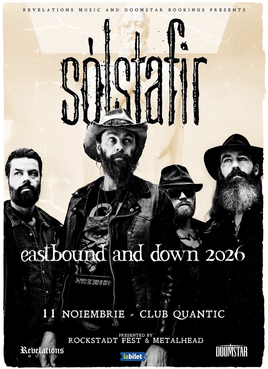 Trupa islandeză SÓLSTAFIR revine în România în cadrul turneului european 'Eastbound and Down 2026'