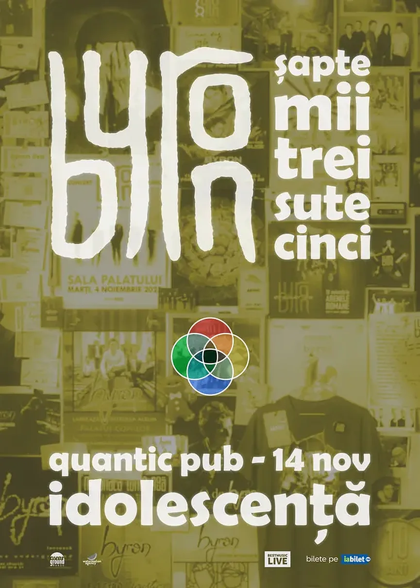 Concert aniversar byron 20 de ani - Idolescență - in Quantic