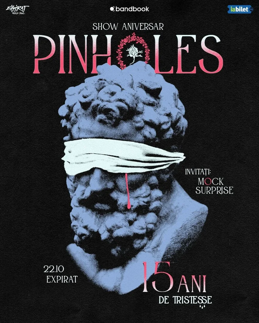 Concert Pinholes - 15 ani de muzică - la Expirat, pe 22 octombrie