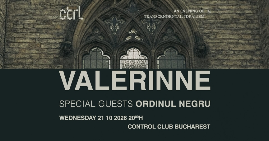 Concert Valerinne si Ordinul Negru in Control club