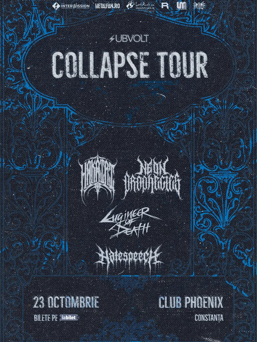 Hakairi, Neon Prophecies, Hatespeech și Engineer of Death live în Phoenix, Constanța: program și reguli de acces