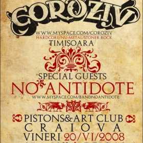 Concert Coroziv + No Antidote in Craiova