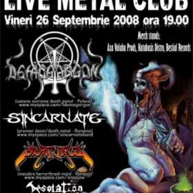 Demogorgon, Sincarnate, Snapjaw si Desolation Decay in Live Metal Club