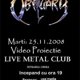 Videoproiectie Obituary in Live Metal Club