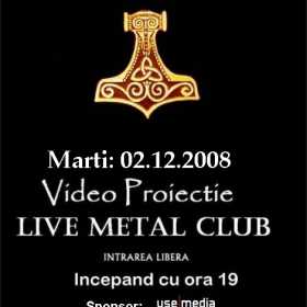 Videoproiectie Amon Amarth in Live Metal Club
