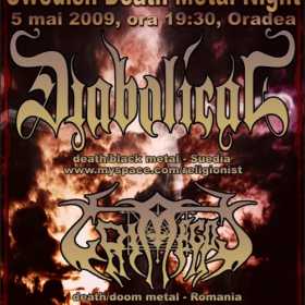 Swedish Death Metal Night cu Diabolical si Grimegod