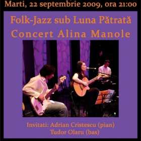 Concert ALINA MANOLE in club 100 CROSSROADS