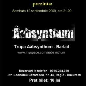 Concert Aabsynthum in Apasu Bar orgnizat de Stay Metal Forever