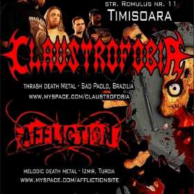 Axa Valaha Productions prezinta turneul Claustrofobia, Affliction in Timisoara