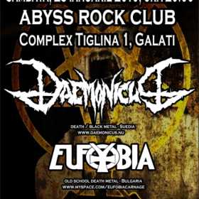 Concert DAEMONICUS si EUFOBIA in Abyss Rock Club