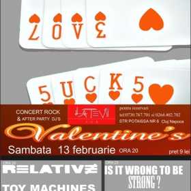 Valentine's cu Relative, Toy Machines si Band For Rent in Pub La Tevi