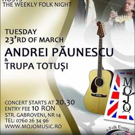 Concert Andrei Paunescu si Trupa Totusi in club MoJo BritRoom