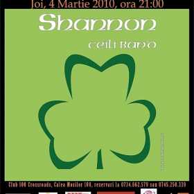 Seara de muzica irlandeza live cu SHANNON CEILI BAND in club 100 Crossroads