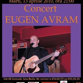 Concert Eugen Avram in club 100 Crossroads