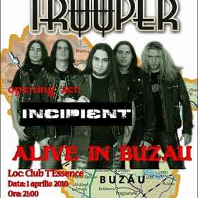 Concert TROOPER si Incipient in club TEssence din Buzau