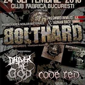 Concert BOLTHARD, Deliver The God, Code Red in Club Fabrica