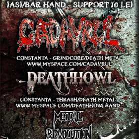 Concert Cadavrul, Deathhowl si Metal Revolution in Bar Hand din Iasi