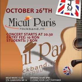 Concert Micul Paris si Puiu Cretu in club MoJo BritRoom