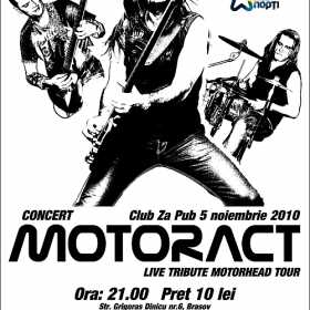 Concert MotorAct in Za Pub - turneu national