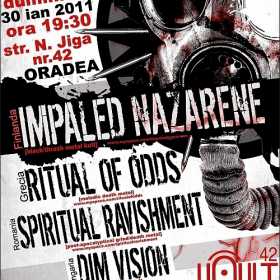 Concert Impaled Nazarene, Ritual of Odds, Spiritual Ravishment si Dim Vision in Vault 42 Club