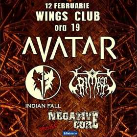 Concert Avatar, Indian Fall, Grimegod si Negative Core Project in Wings Club