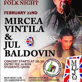 Concert Mircea Vintila si Jul Baldovin in Club MoJo BritRoom