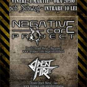 Concert Negative Core Project si Open Fire in Bacau