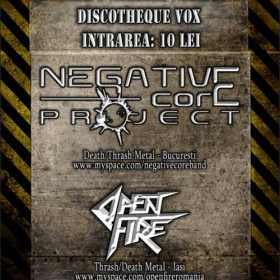 Concert Negative Core Project si Open Fire in Suceava