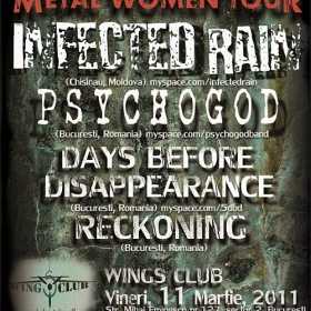 Infected Rain, Psychogod, Days Before Disappearance si Rockoning in Wings Club
