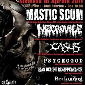 Concert Mastic Scum, Necrovile, Casus, Psychogod, Days Before Disappearance, Vepres in Fabrica
